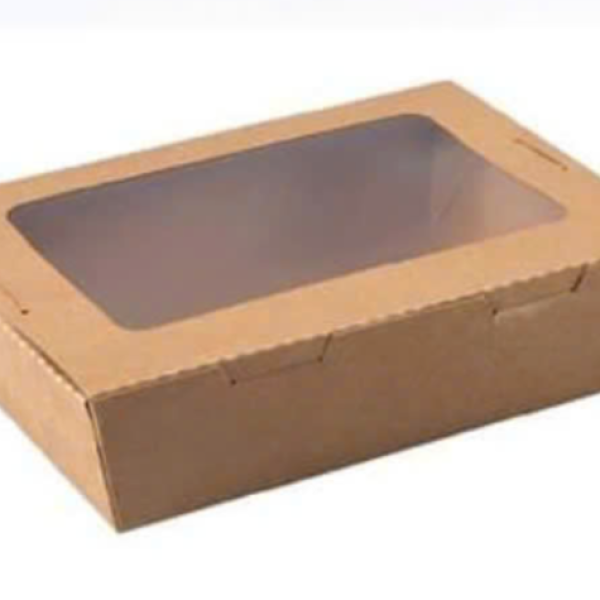 Hộp giấy kraft cửa sổ 500ml